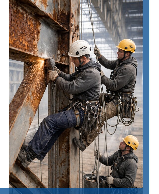 Зачистка металла от ржавчины в Протвине от 356 р. | ВЫСОТНИК-Прн