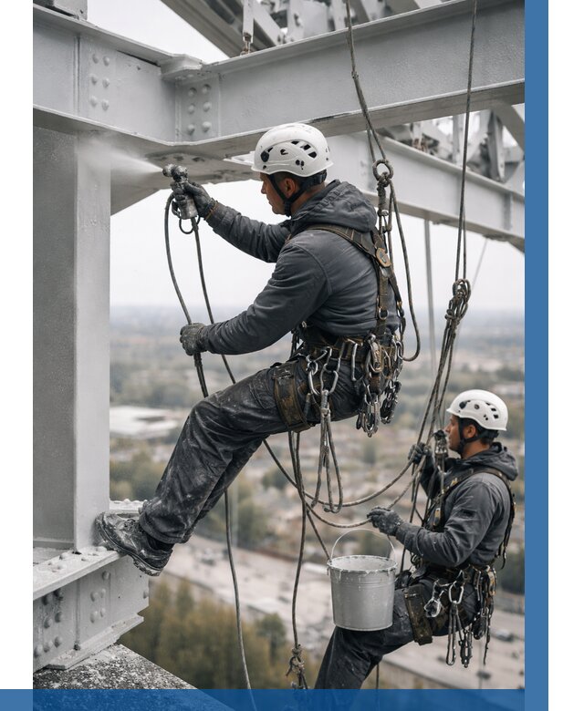 Покраска металлоконструкций на высоте в Протвине 356 р |ВЫСОТНИК-Прн