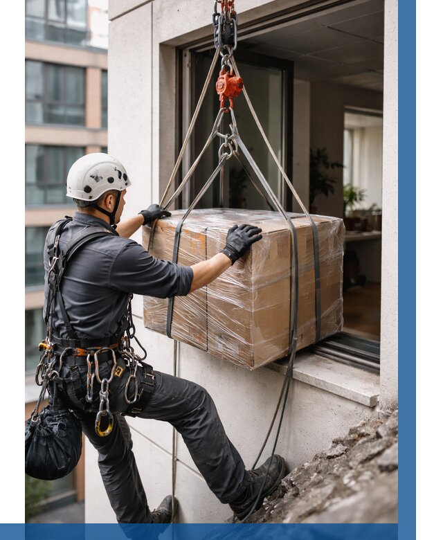 Подъем груза через окно в Протвине от 4579 р. | ВЫСОТНИК-Прн