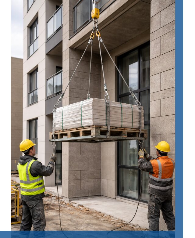 Подъем керамогранита на этаж в Протвине от 3561 р. | ВЫСОТНИК-Прн