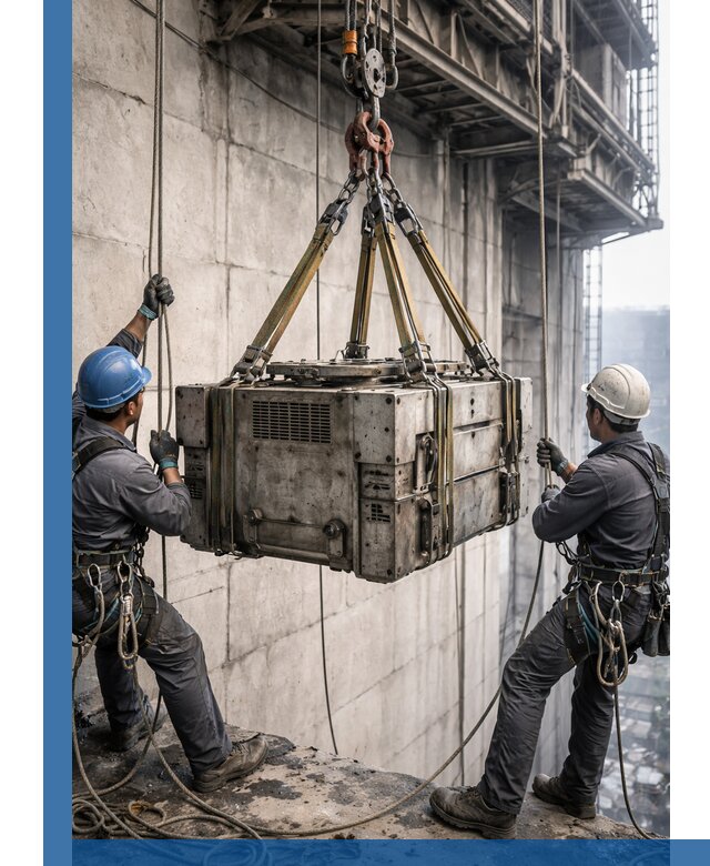 Такелажные работы на высоте, подъем и монтаж грузов в Протвине