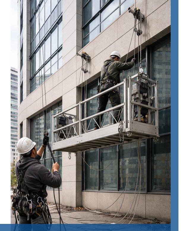 Монтаж и подъем фасадной люльки в Протвине от 12210 р. | ВЫСОТНИК-Прн