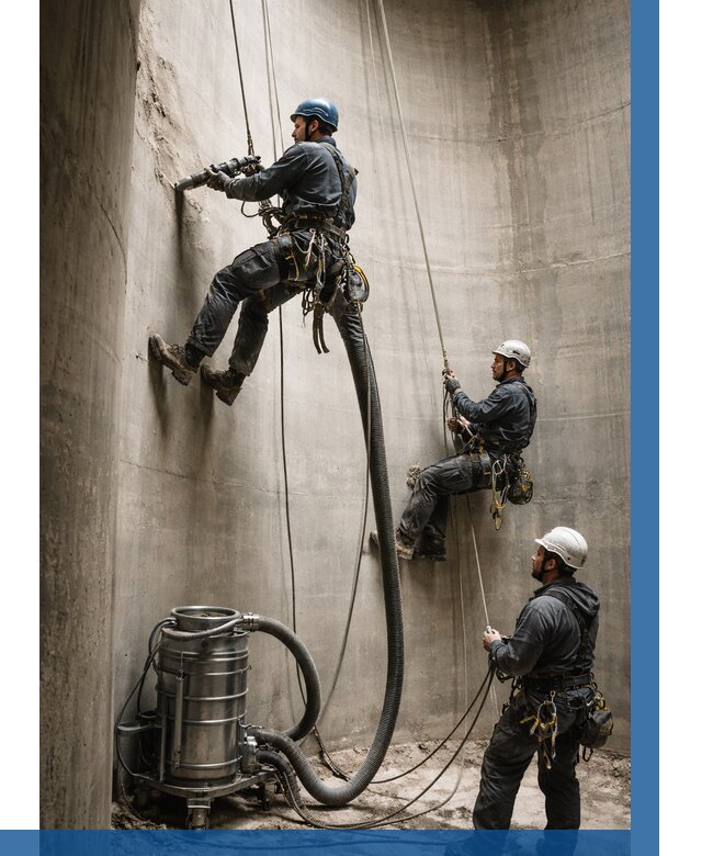 Зачистка силосов в Протвине от 4579 р. Договор и смета ВЫСОТНИК-Прн