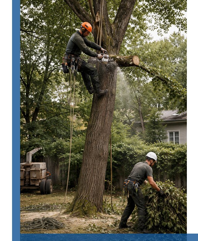 Кронирование деревьев в Протвине, безопасная высотная обрезка