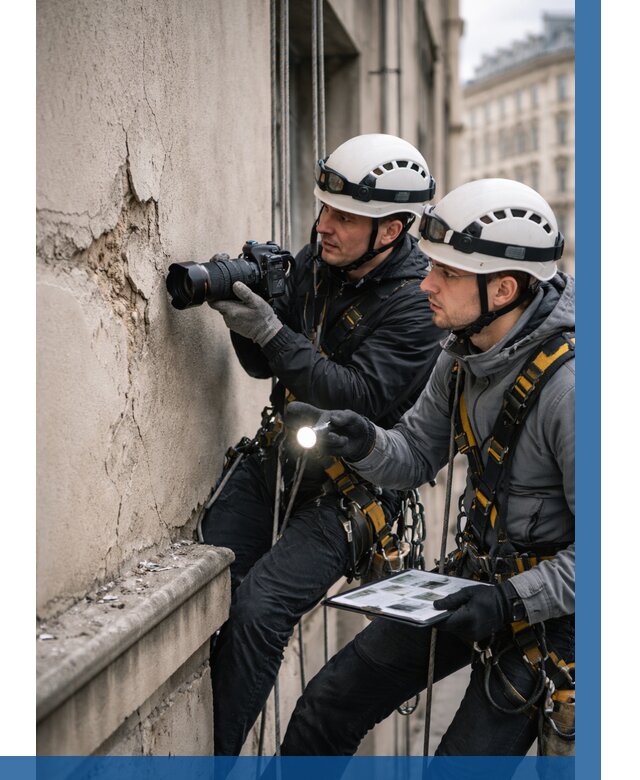 Фотофиксация дефектов фасада в Протвине от 4579 р. | ВЫСОТНИК-Прн