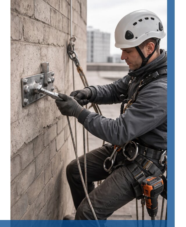 Установка анкерных точек в Протвине от 3561 р. | ВЫСОТНИК-Прн