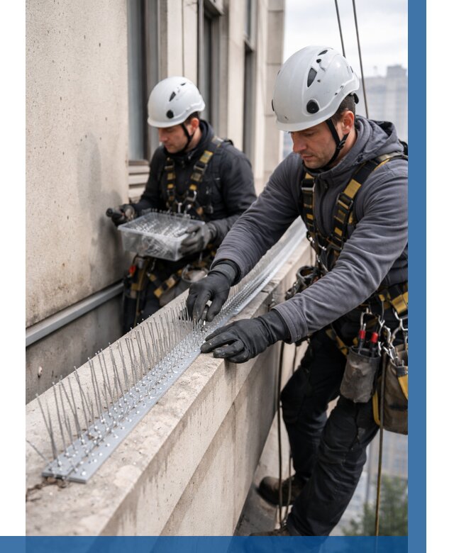 Установка шипов от птиц в Протвине от 865 р. | ВЫСОТНИК-Прн